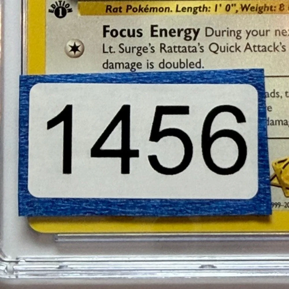 Lt. Surge's Rattata 1st Ed 83/132 CGC 9 Mint TCG Pokemon 2000 Gym Challenge WotC